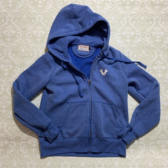 True Religion Tops - True Religion zip up hoodie (runs small)
